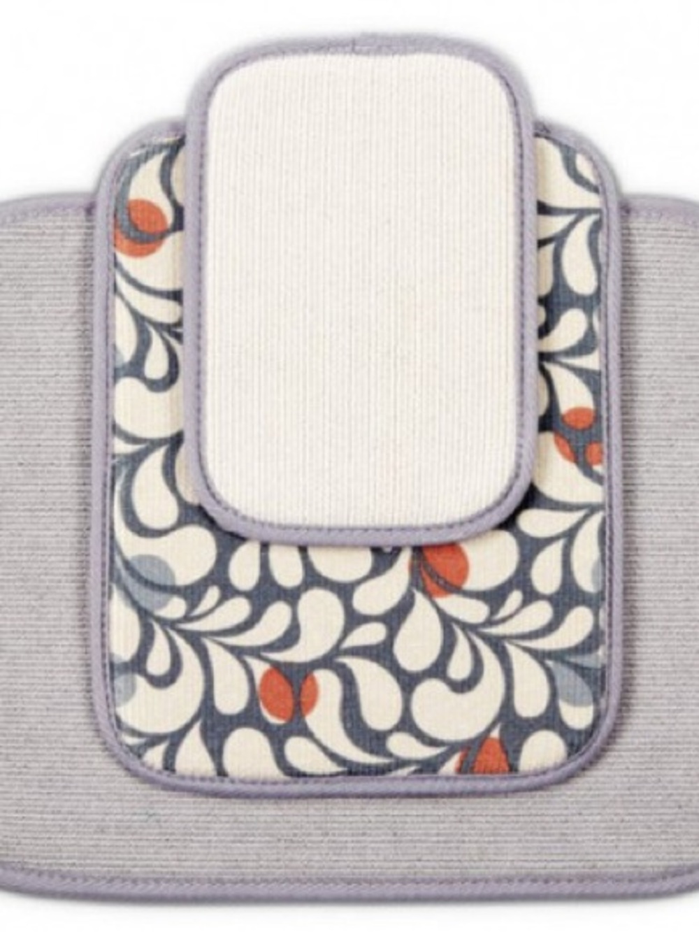 Norwex Gray, Cream and Orange Floral Phone Armband